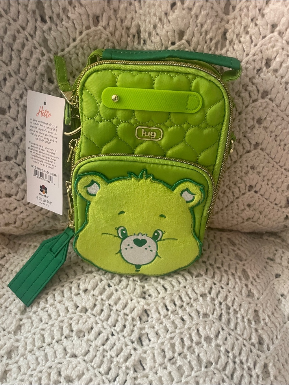 NWT- Lug Care Bear Skeeter Mini Bridge Good Luck Bear